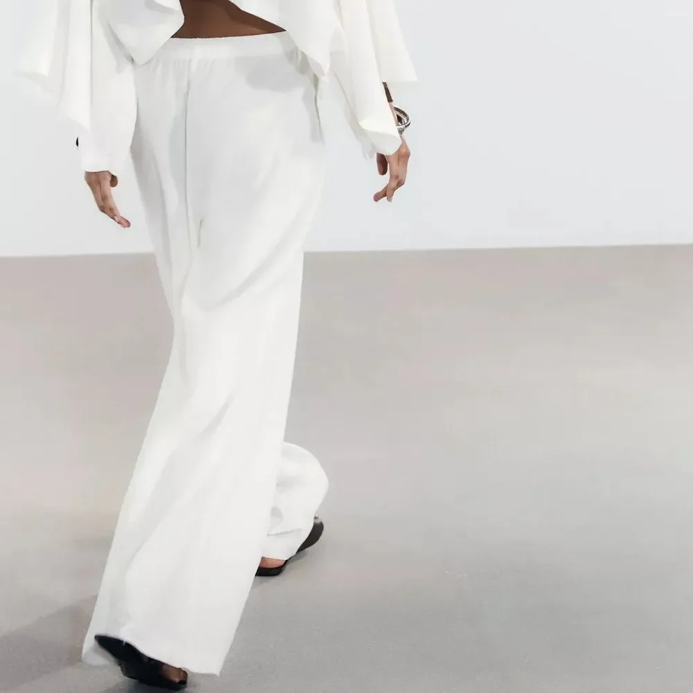 ZARA LINEN PALAZZO PANTS NEW